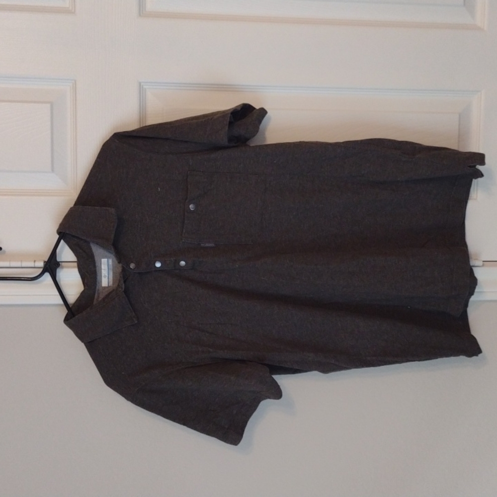 Gray / Brown Columbia Polo Shirt
